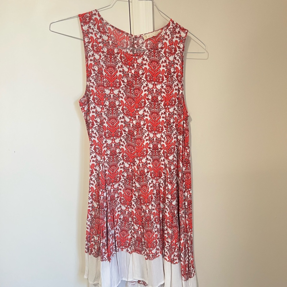 Altar'd State Pink & White Paisley Sleeveless Dress